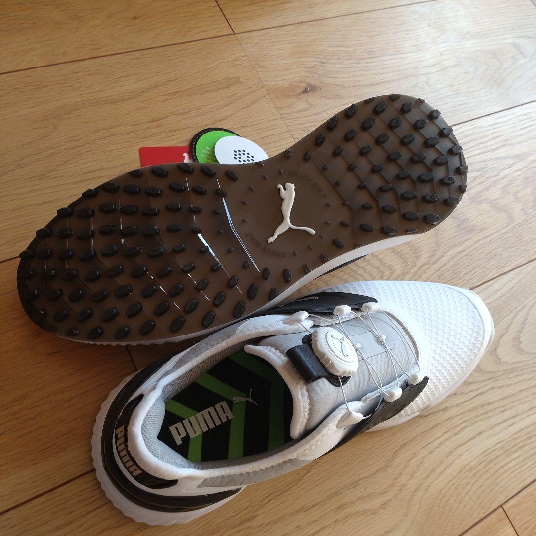 新品未使用 プーマ(PUMA)スパイクレス、ダイヤル式ゴルフシューズ