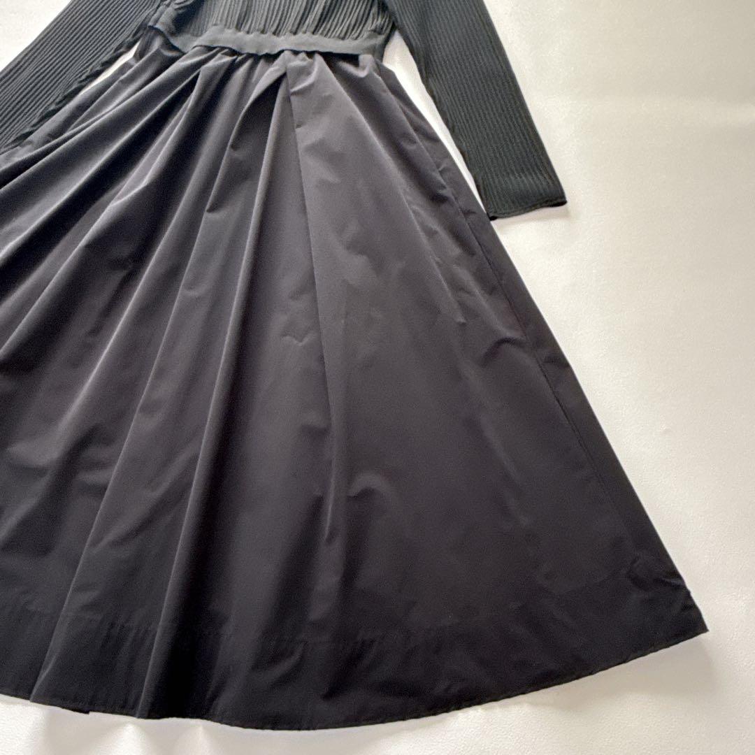 【美品】組曲　FLICKA　コラボ　セレモニー　ニットワンピース　3　Lサイズ