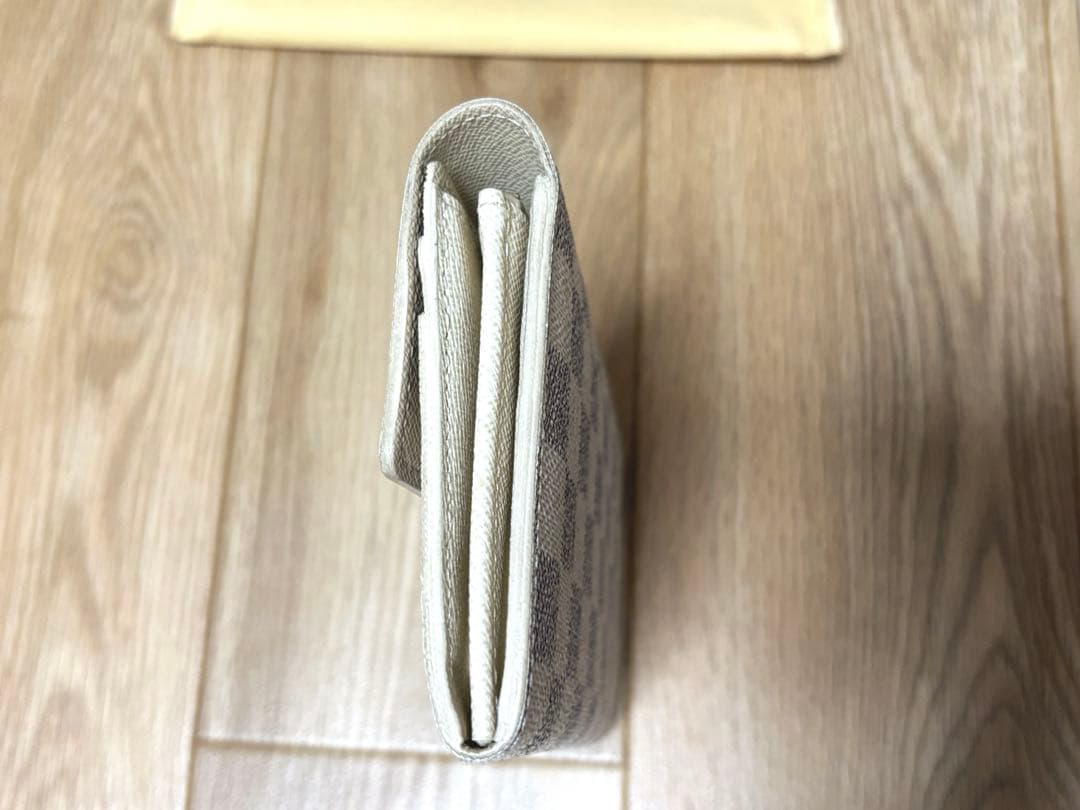 【中古】LOUISVUITTON ダミエ アズール ポルトフォイユ サラ 長財布