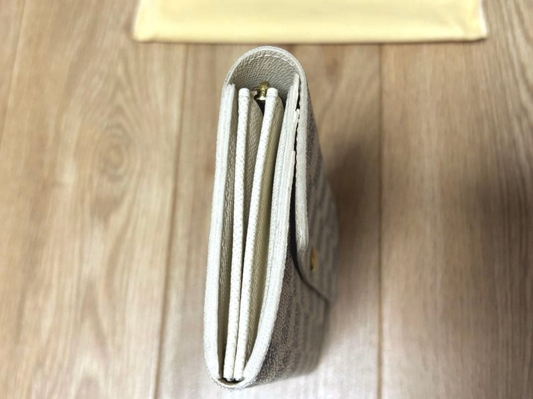 【中古】LOUISVUITTON ダミエ アズール ポルトフォイユ サラ 長財布