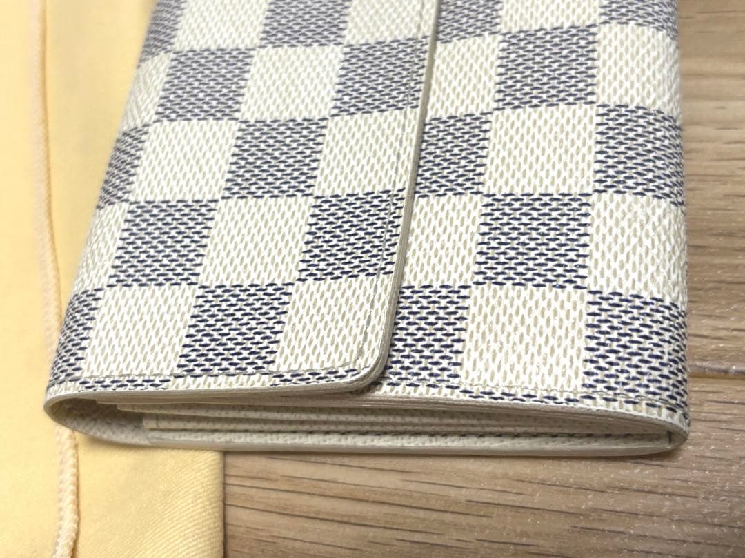 【中古】LOUISVUITTON ダミエ アズール ポルトフォイユ サラ 長財布