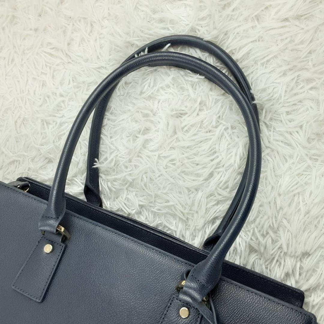 極美品◎ace. エース ビジネストートバッグ ネイビー レディース 31912