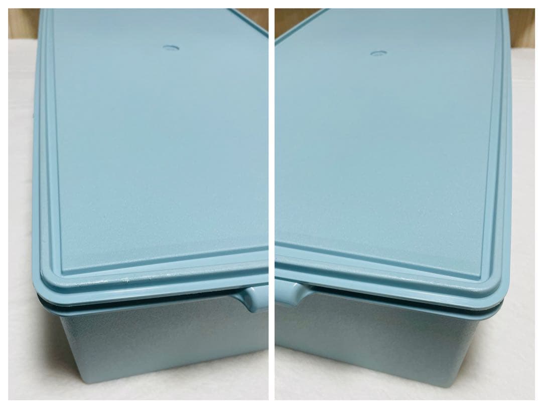 2個セット/送料込み/タッパーウェア/ディープ/ロング/スーパーケース/水色