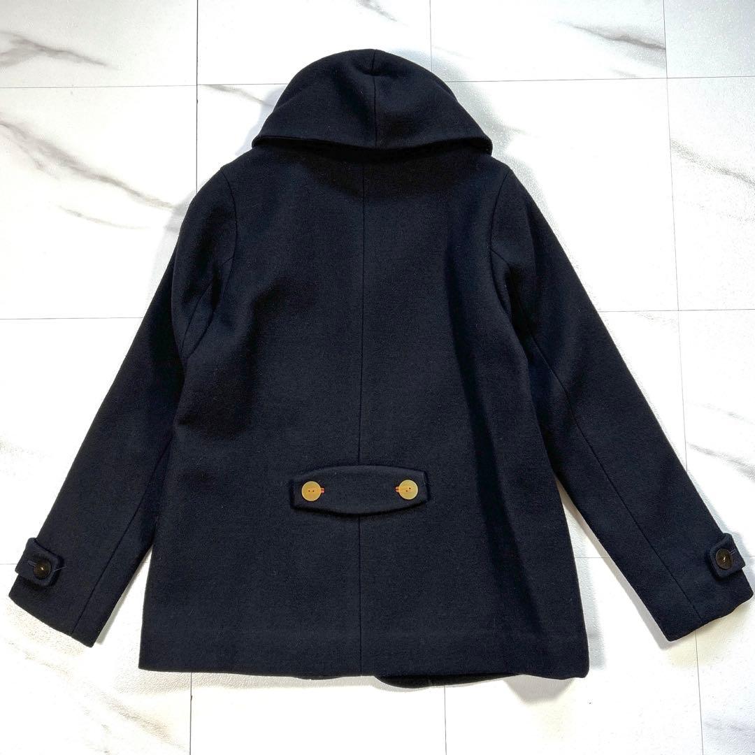 美品 パラスパレス 多ボタン ショールカラー ウールショートコート ジャケット