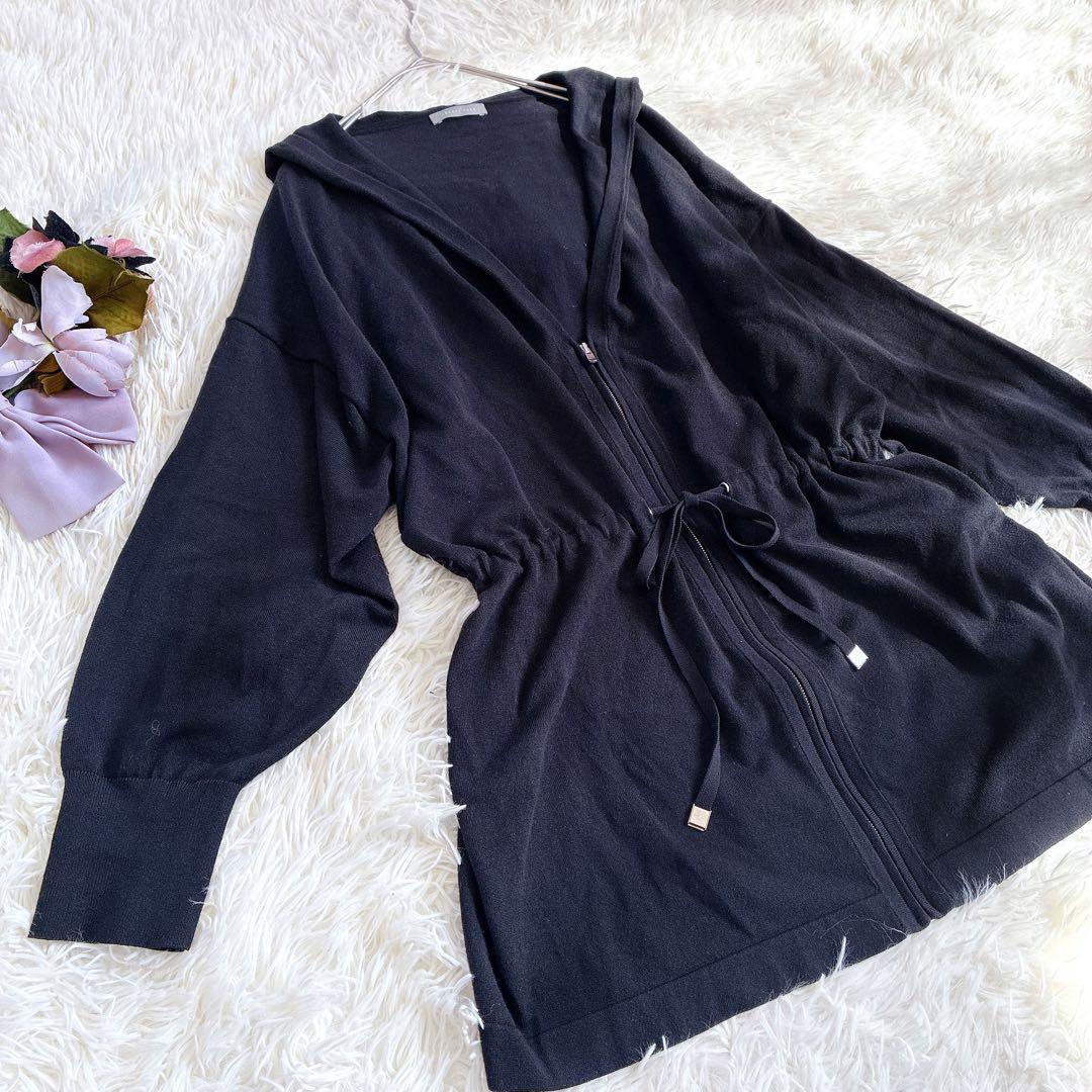 【美品】theory luxeセオリーリュクス　落ち感フーディパーカー　近年