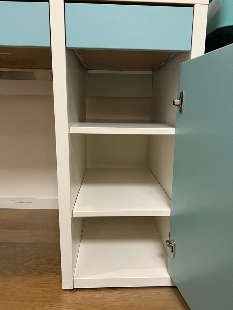 IKEA ミッケデスクと追加シェルフユニット　２点セット