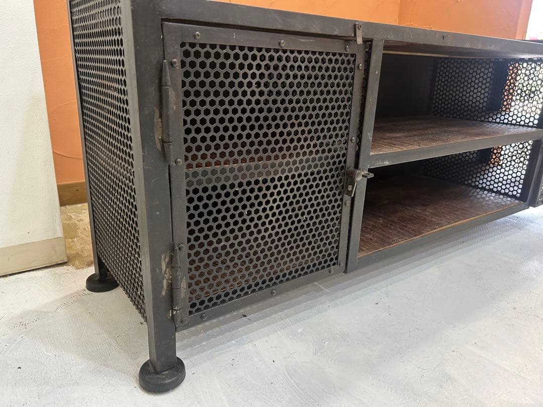 ビンテージ インダストリアル テレビボード【引き取り限定】