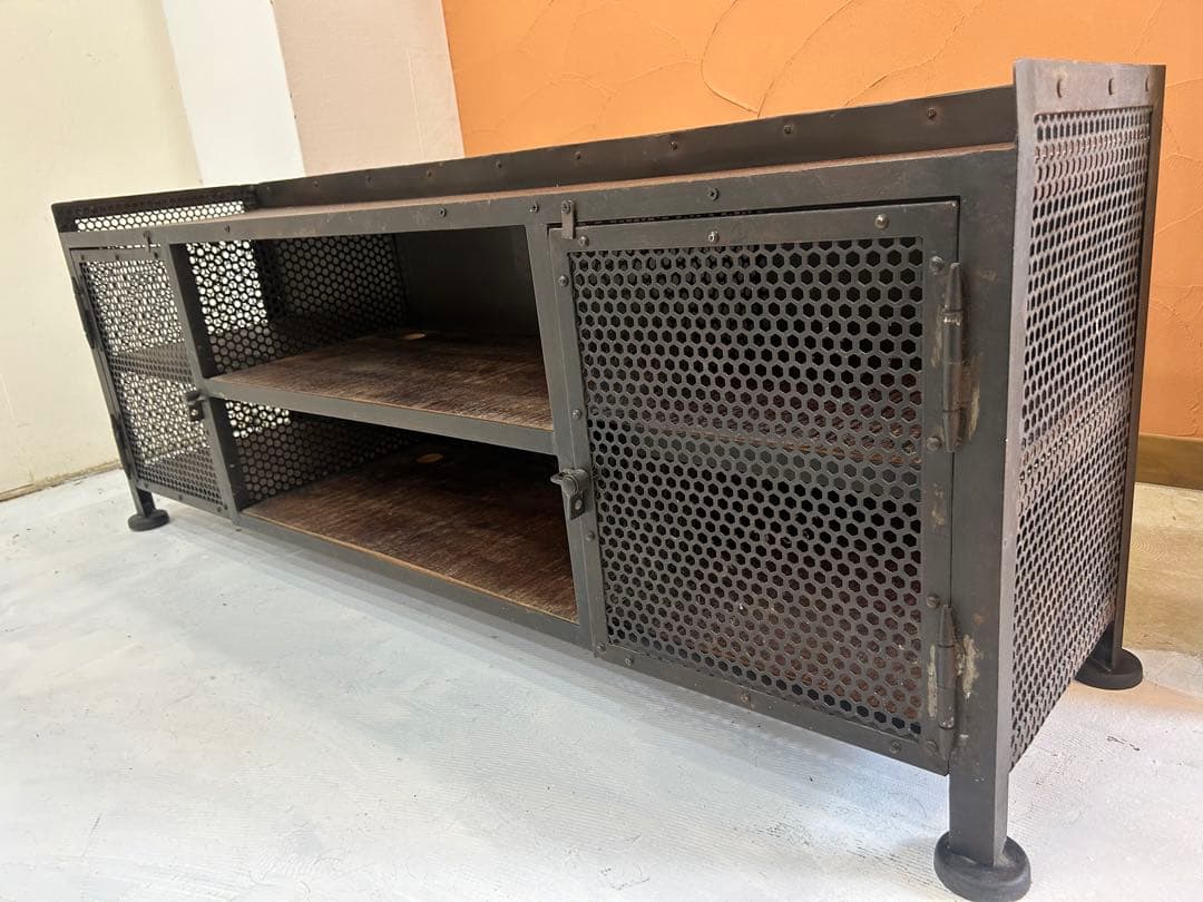 ビンテージ インダストリアル テレビボード【引き取り限定】