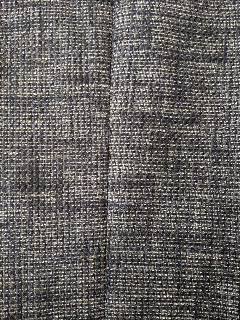 【美品】トゥモローランド ノーカラー　ツイード　ジャケット　ネイビー　38　L