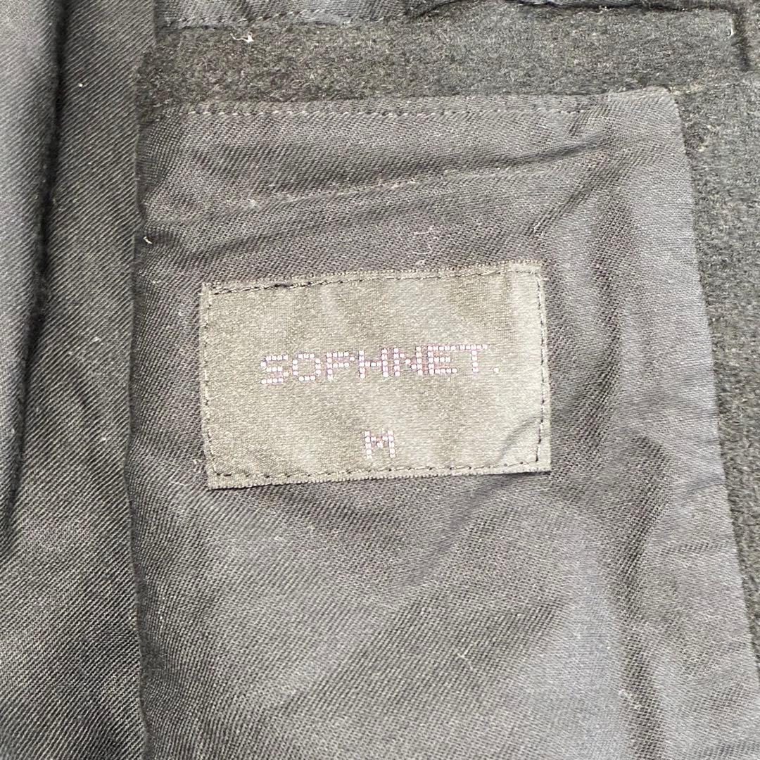 美品✨SOPHNET. ウール ショート ブルゾン ジャケット メルトン 黒 Ｍ