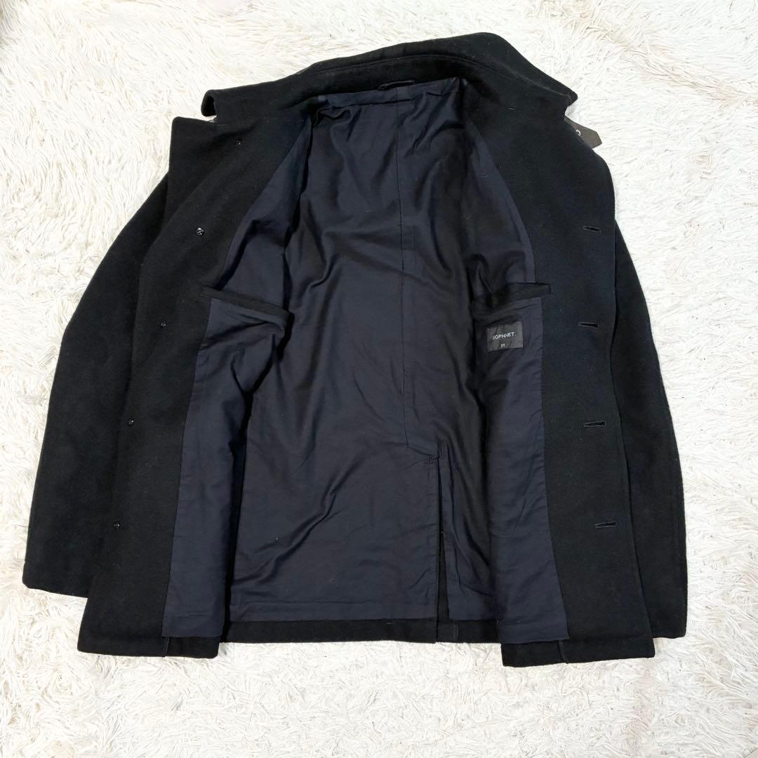 美品✨SOPHNET. ウール ショート ブルゾン ジャケット メルトン 黒 Ｍ