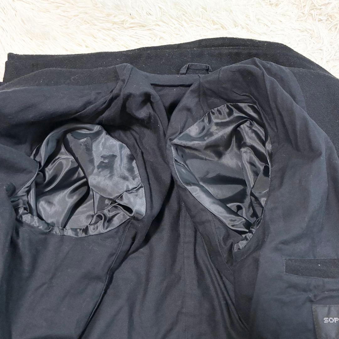 美品✨SOPHNET. ウール ショート ブルゾン ジャケット メルトン 黒 Ｍ