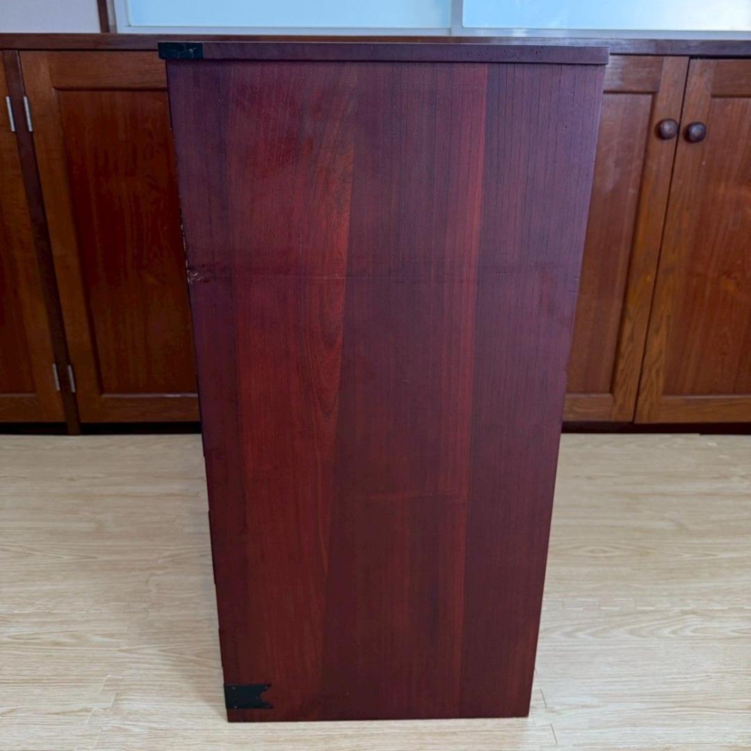 『破格早い者勝ち』民芸家具 欅材 整理箪笥 時代箪笥 3段チェスト 鉄金具 ②