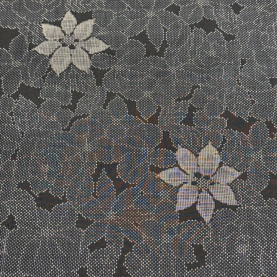 着物リメイク 大島紬(7マルキ)から前ボタンのヨーク切り替えAラインワンピース