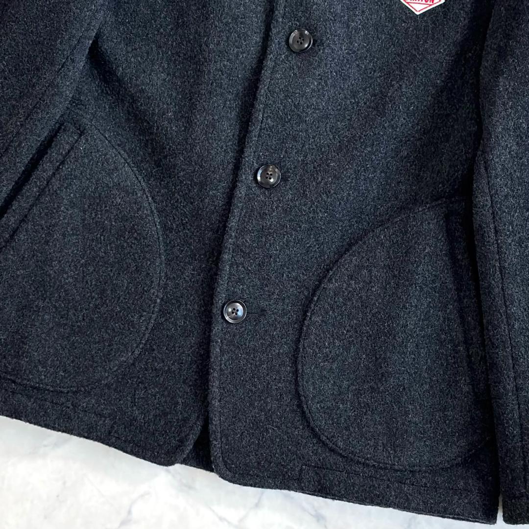 美品♪ダントン ウールモッサノーカラーコート グレー サイズ40 ta8