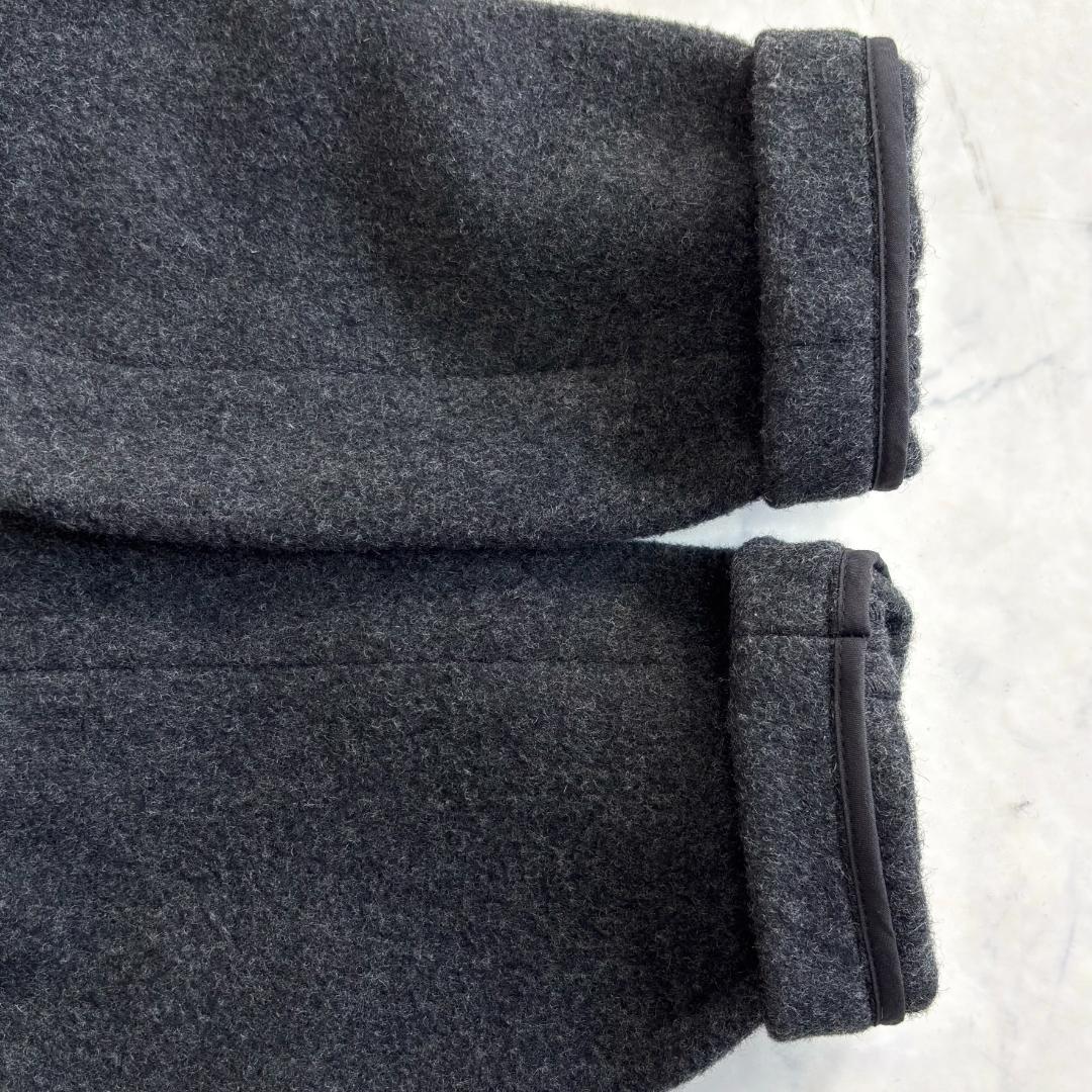 美品♪ダントン ウールモッサノーカラーコート グレー サイズ40 ta8