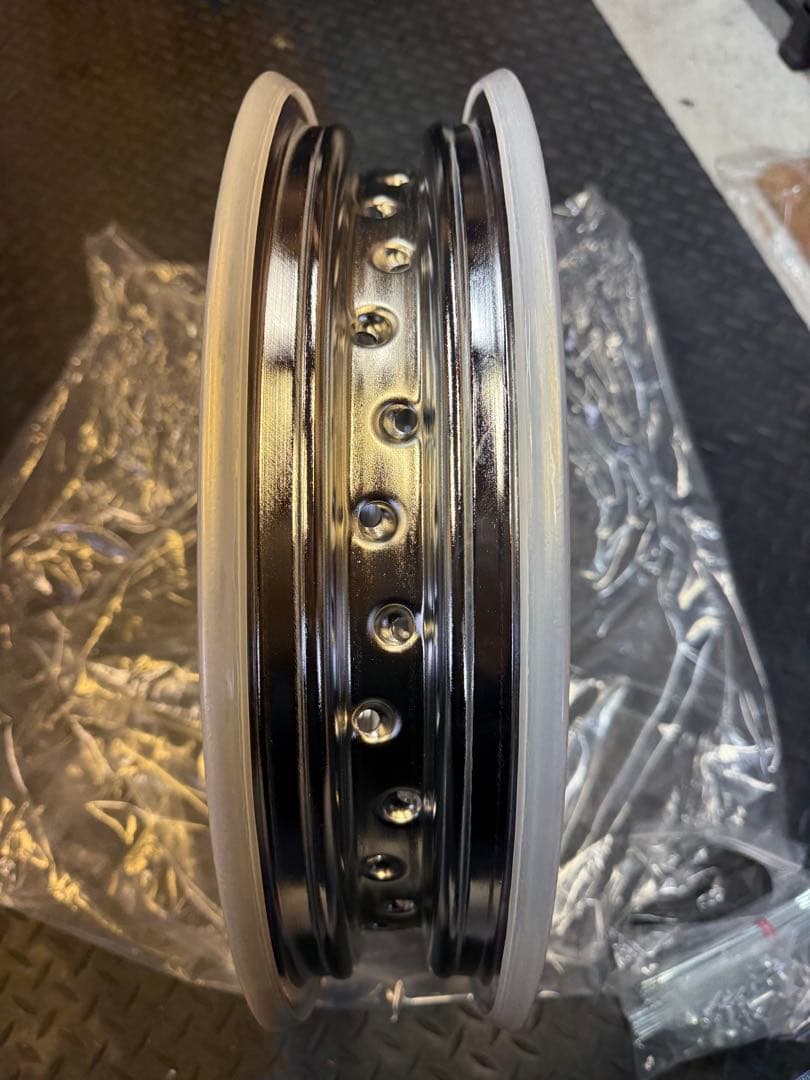 新品　カワサキ　エストレヤ　リアホイール　16インチ　リムセット　ディスク用