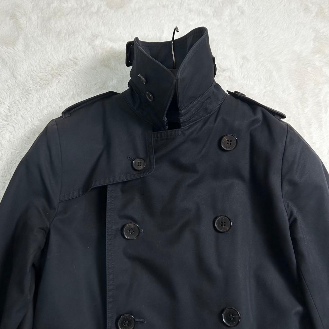 HYKE ハイク レディース ビックフィット　トレンチコート ライナー付 黒