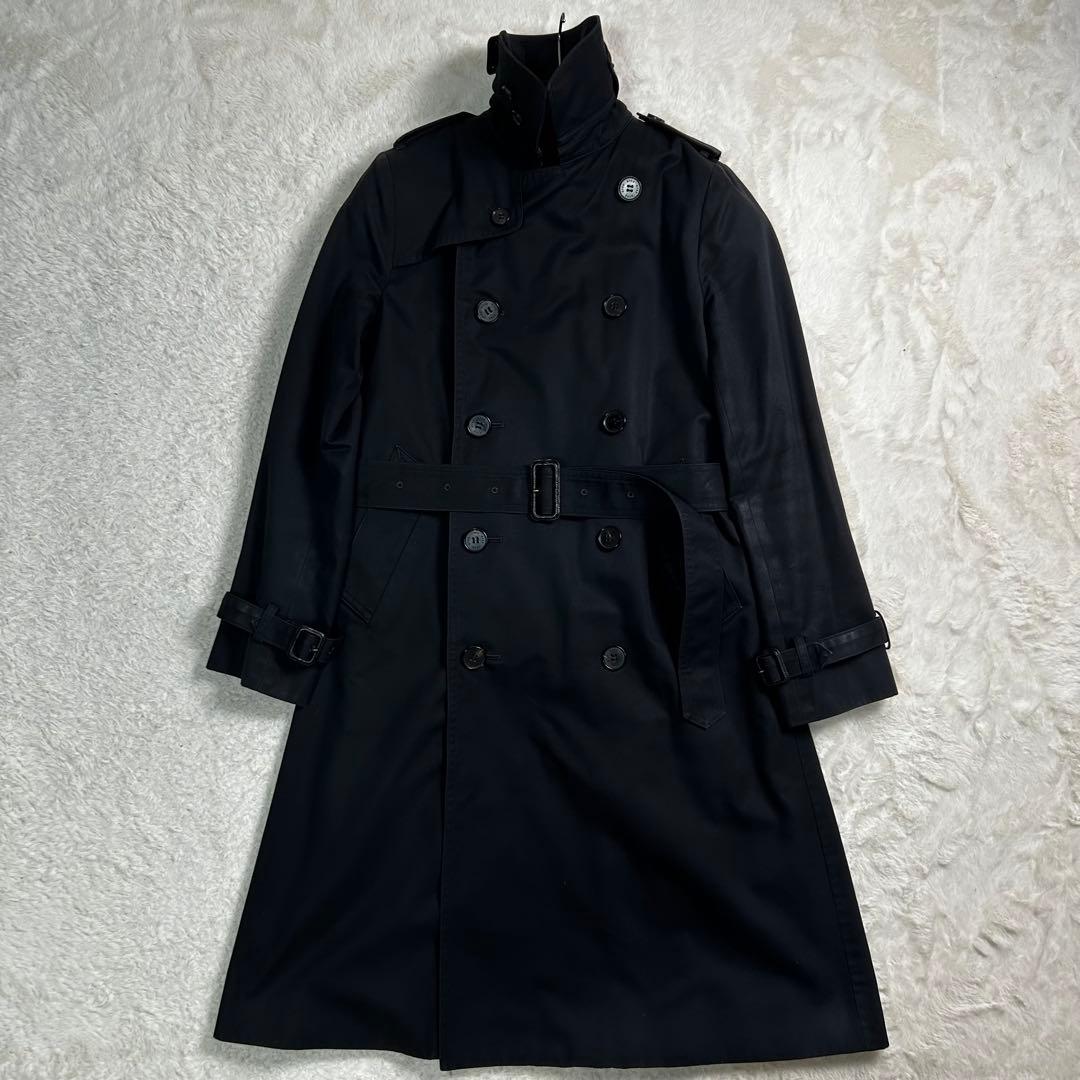 HYKE ハイク レディース ビックフィット　トレンチコート ライナー付 黒