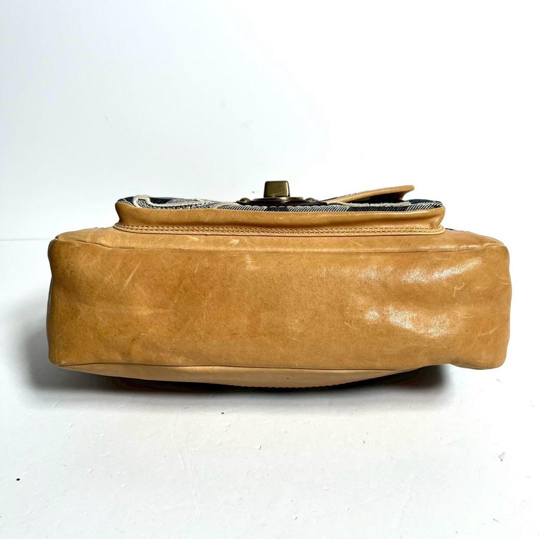 バッグ Vintage Coach Legacy Denim Turn Lock Bag