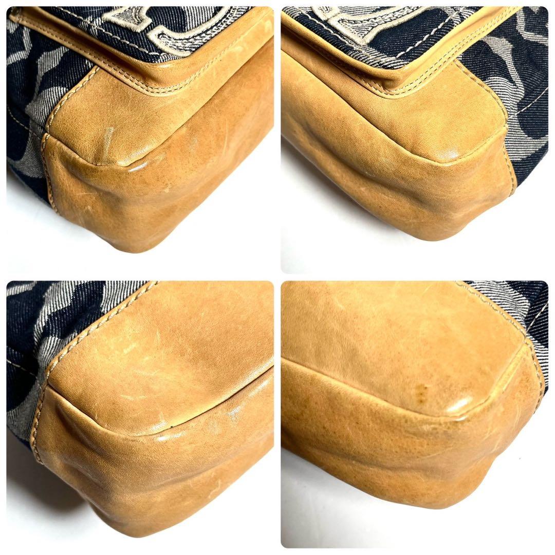 バッグ Vintage Coach Legacy Denim Turn Lock Bag