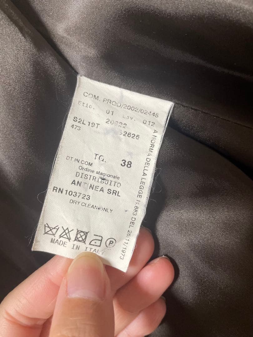 アルマーニ　ARMANI ダークグレー ロングコート