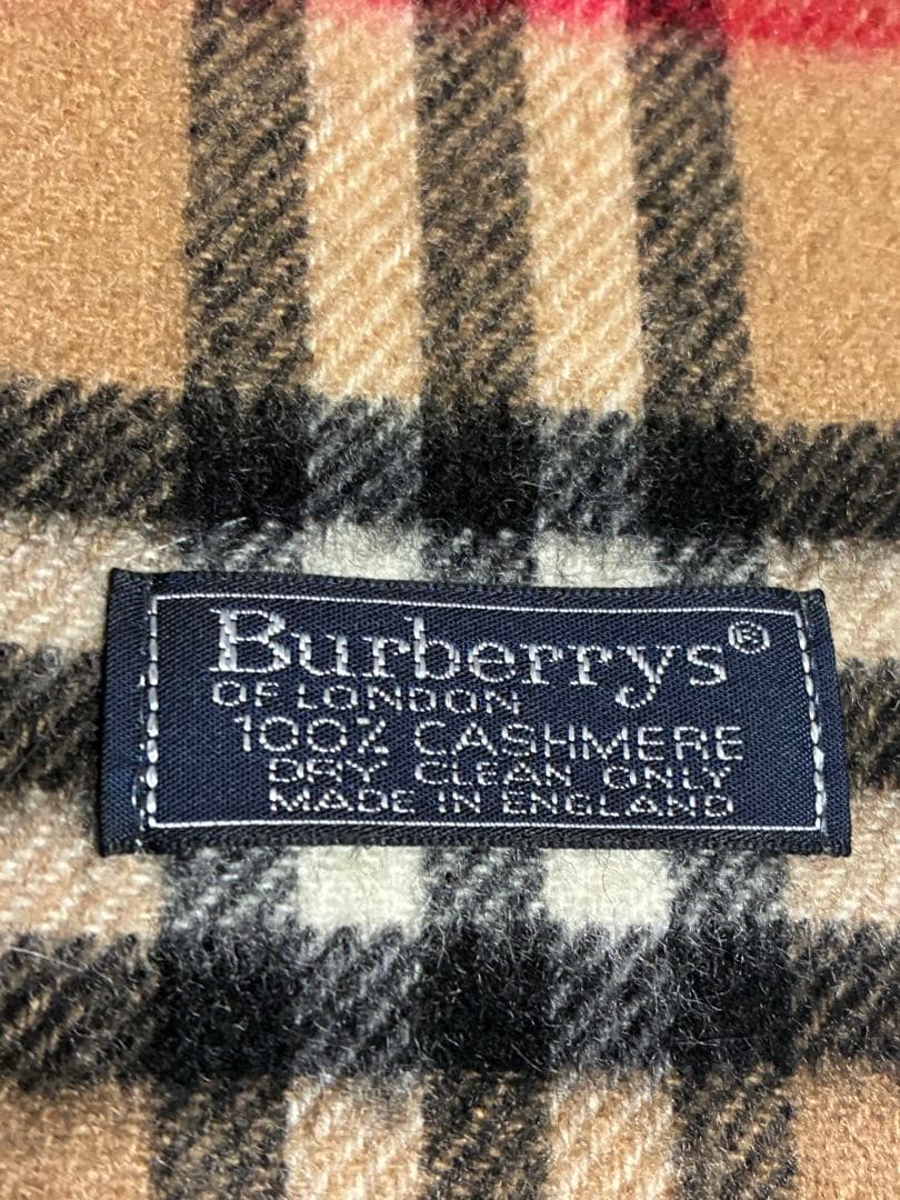 Burberrys ノバチェック柄カシミヤ100%マフラー　英国製