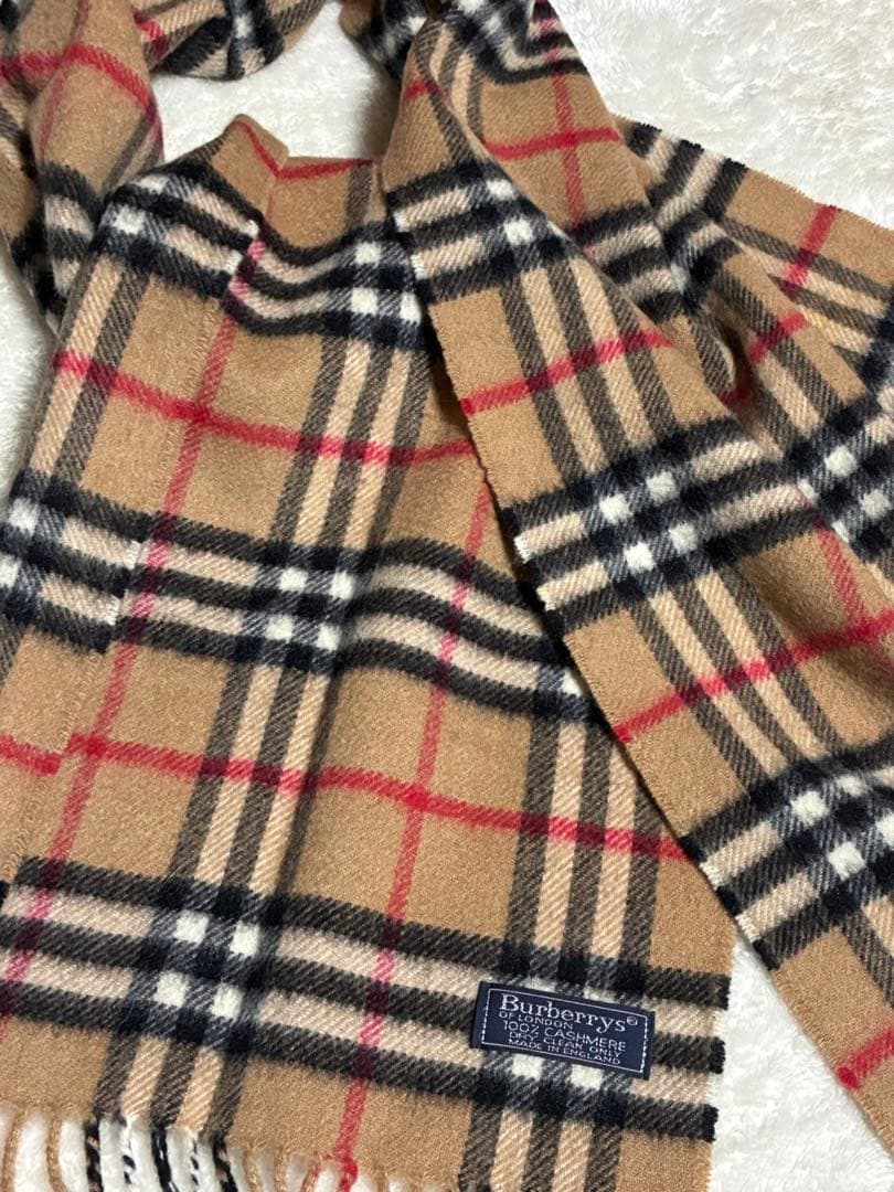 Burberrys ノバチェック柄カシミヤ100%マフラー　英国製