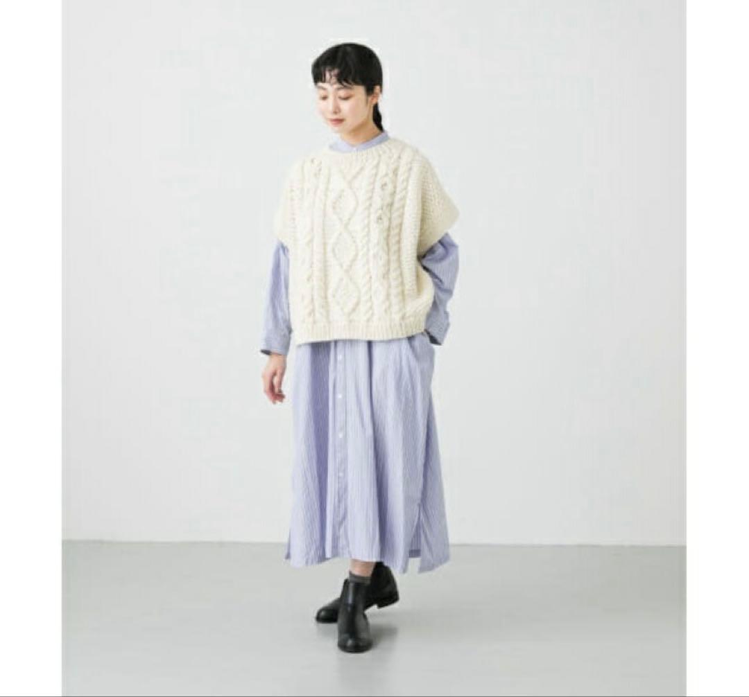 かぐれ　ペルーアランクルーネックベスト