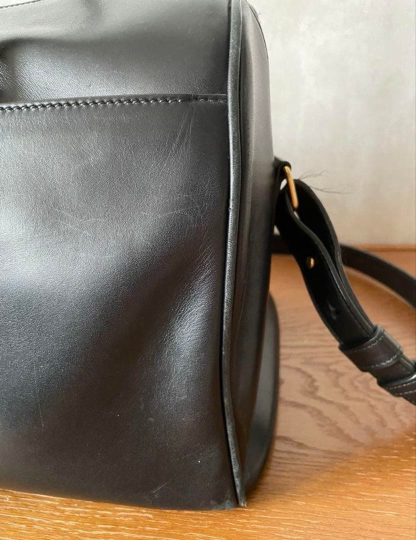 SAINT LAURENT ダッフル６黒 サンローラン バッグ 保存袋あり