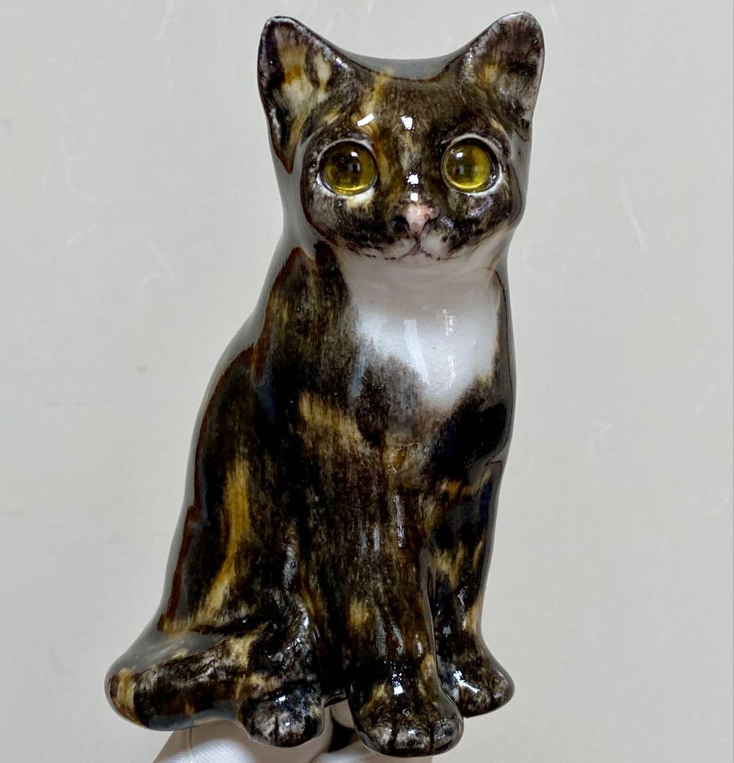 ウィンスタンレイキャット　ケンジントンキャット　三毛サビ仔猫　サイズ2　貫入無し