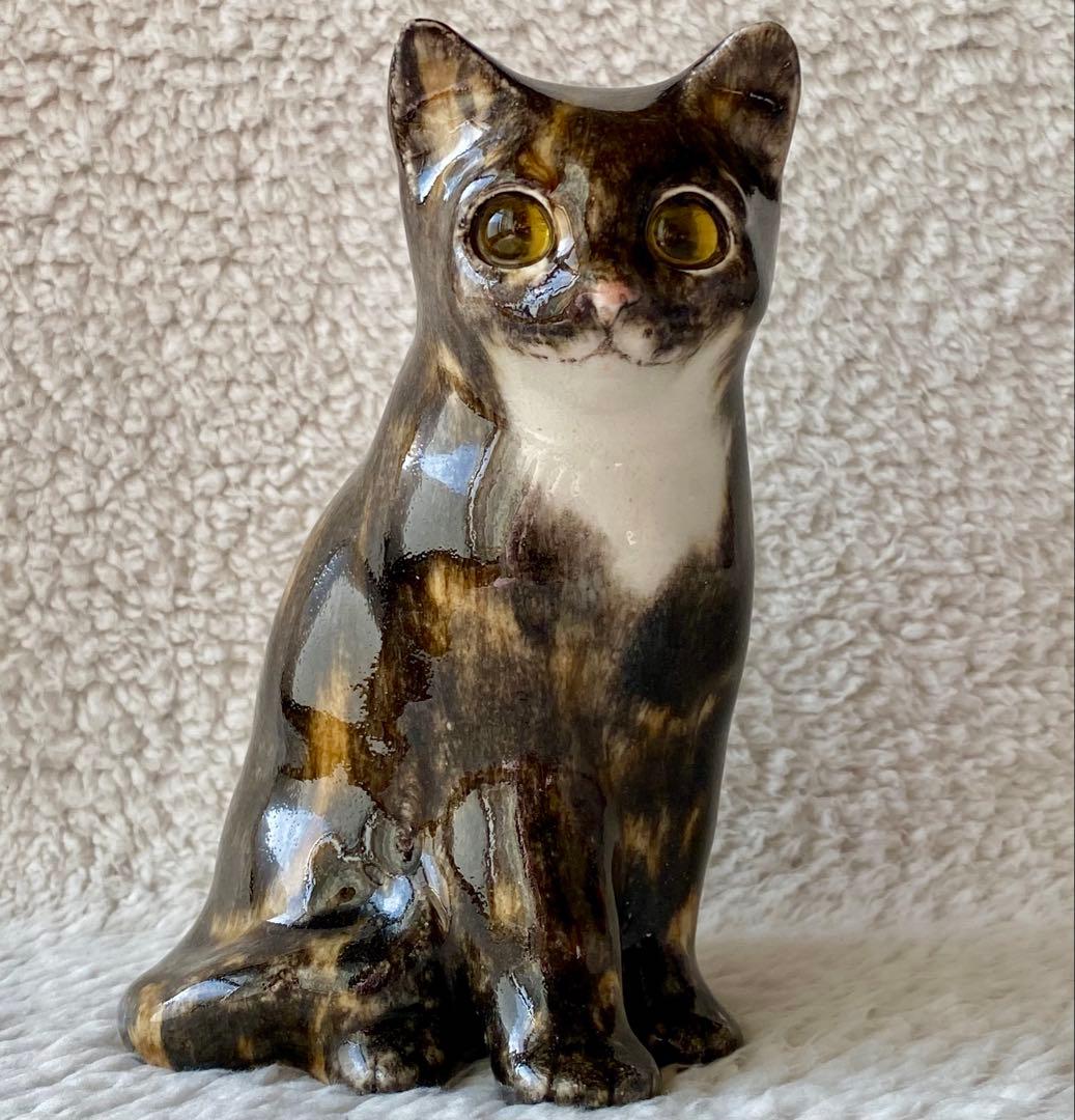 ウィンスタンレイキャット　ケンジントンキャット　三毛サビ仔猫　サイズ2　貫入無し