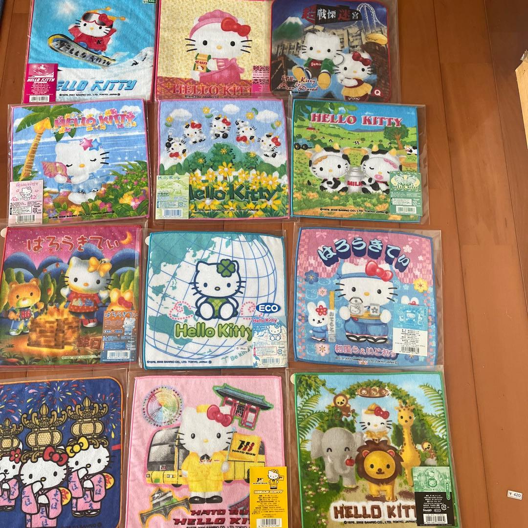 キティ　プチタオル　レア！　12枚