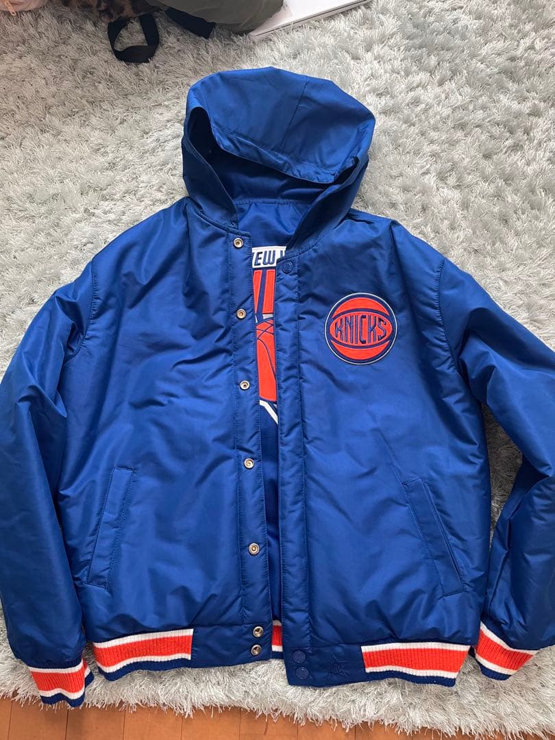 ミッチェルアンドネス NBA ニックススタジャンブルー