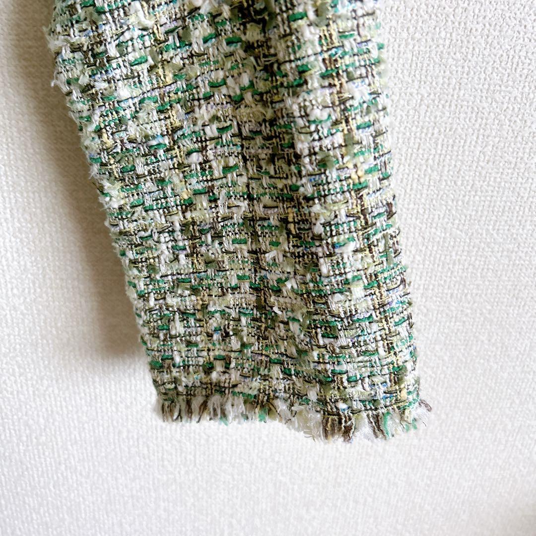 【Oggi 4月号掲載】TEASEL / オーバーサイズツイードジャケットベイジ