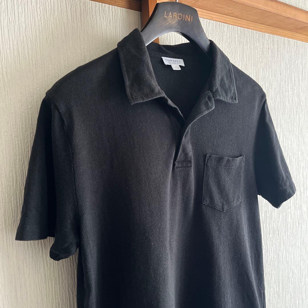 【美品】SUNSPEL サンスペル　リヴィエラ　ポロシャツ　ブラック