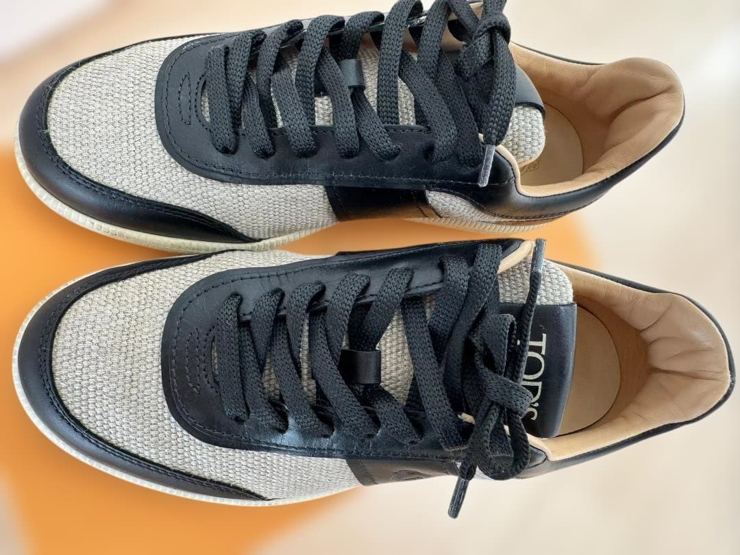 TOD'S ネイビー ベージュ スニーカー