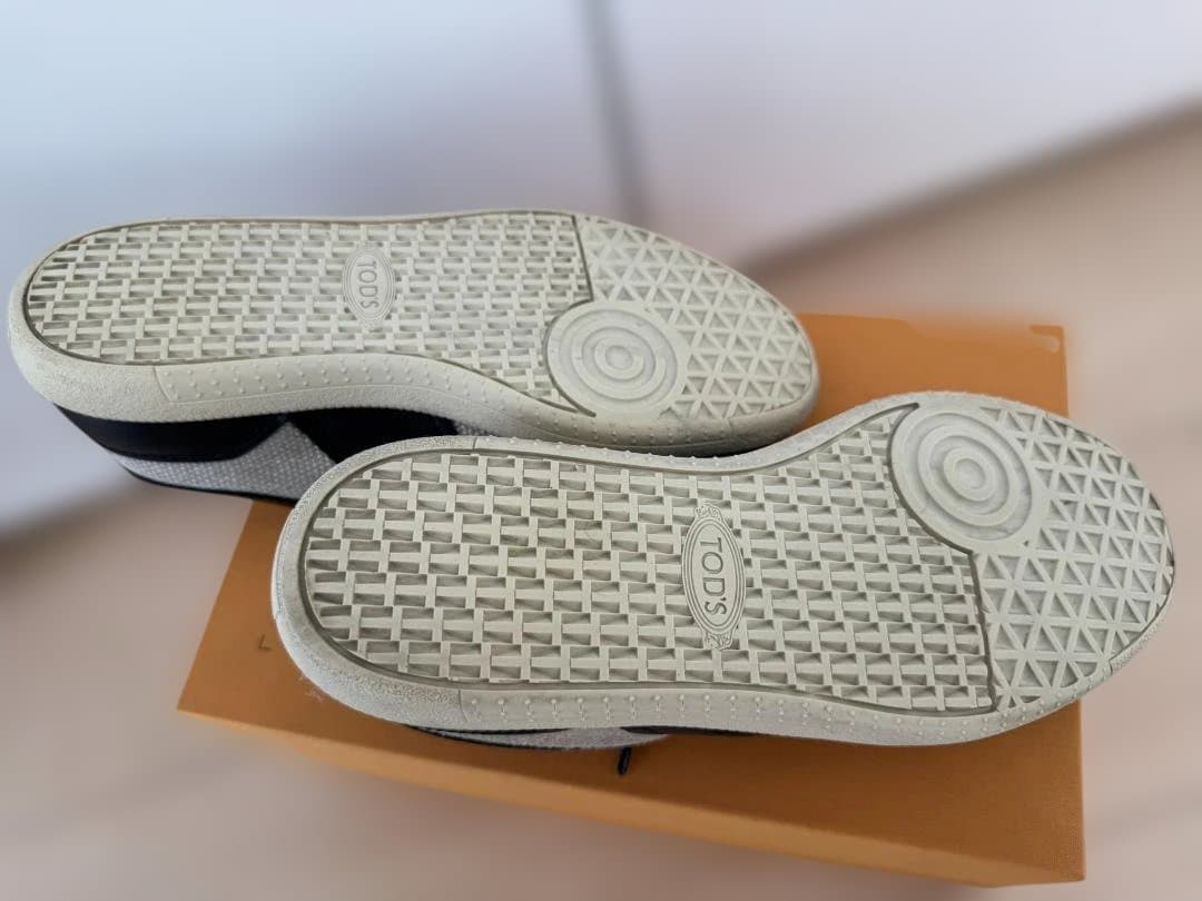 TOD'S ネイビー ベージュ スニーカー