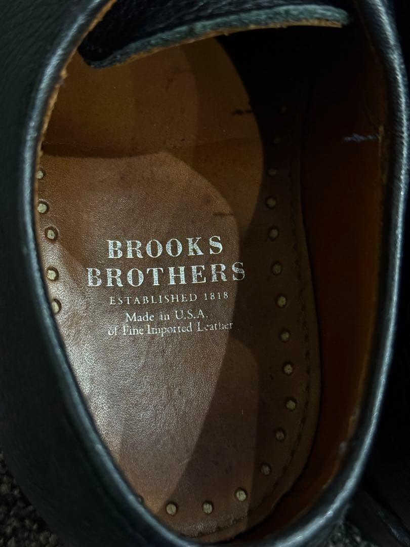 アメリカ製　ブルックスブラザーズ　プレーントゥ美品US8D 26cm