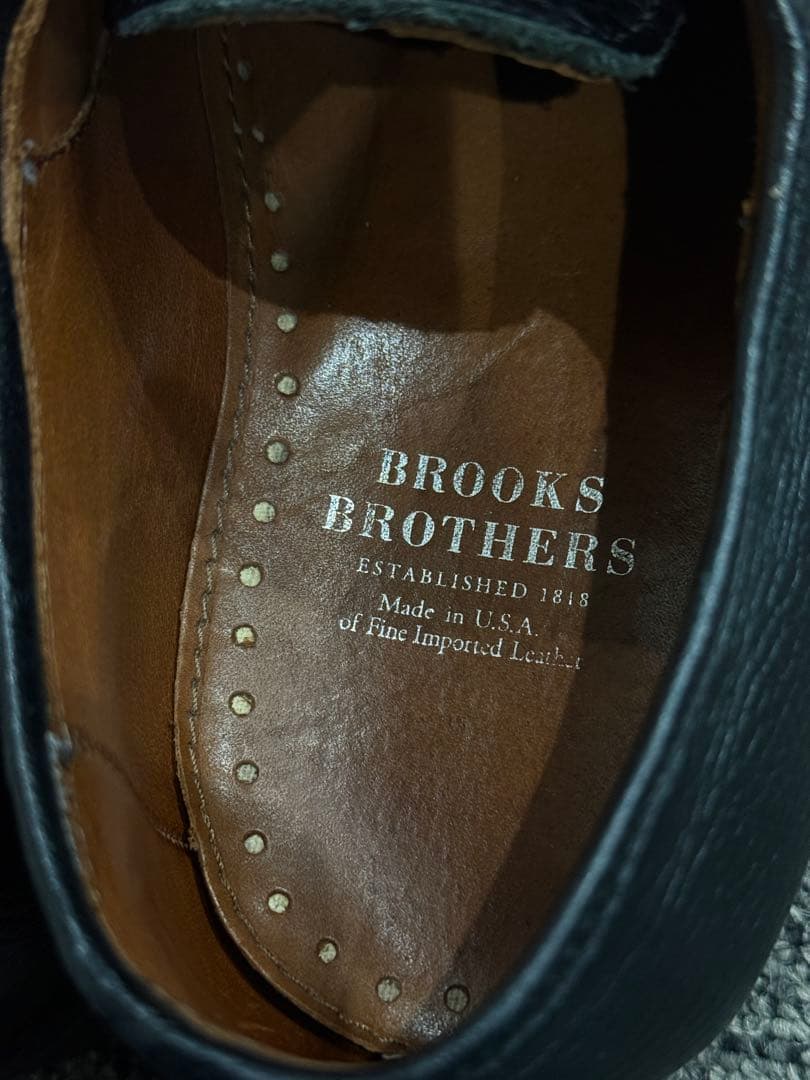 アメリカ製　ブルックスブラザーズ　プレーントゥ美品US8D 26cm
