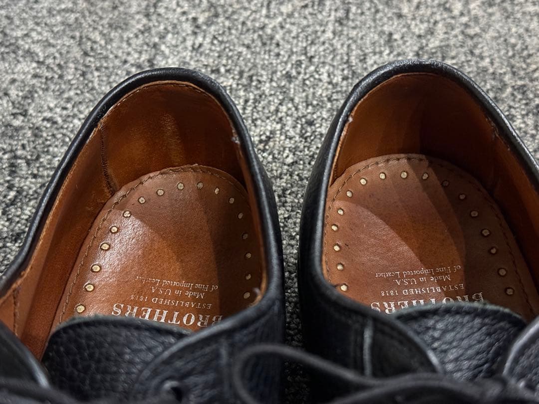 アメリカ製　ブルックスブラザーズ　プレーントゥ美品US8D 26cm