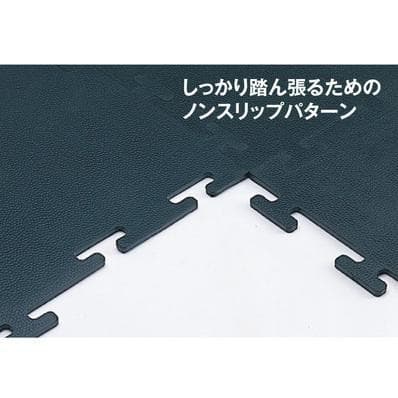 IVANKO(イヴァンコ) ブラックラバーフロアマット　コーナー2枚