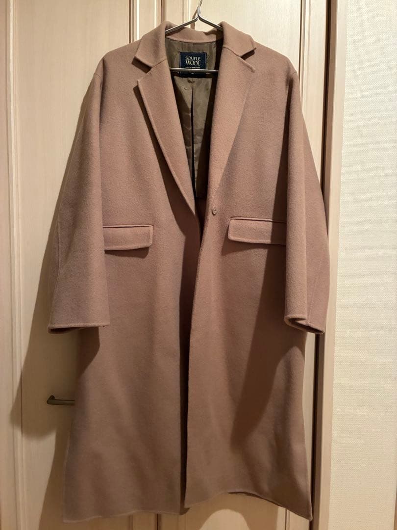 SLOBE IENA souple woolダブルフェイスチェスターコート