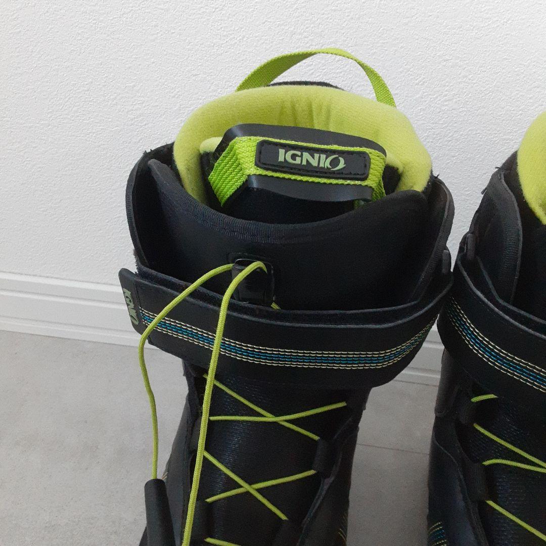 IGNIO イグニオ JAFFE スノーボードブーツ 28cm ブラック メンズ