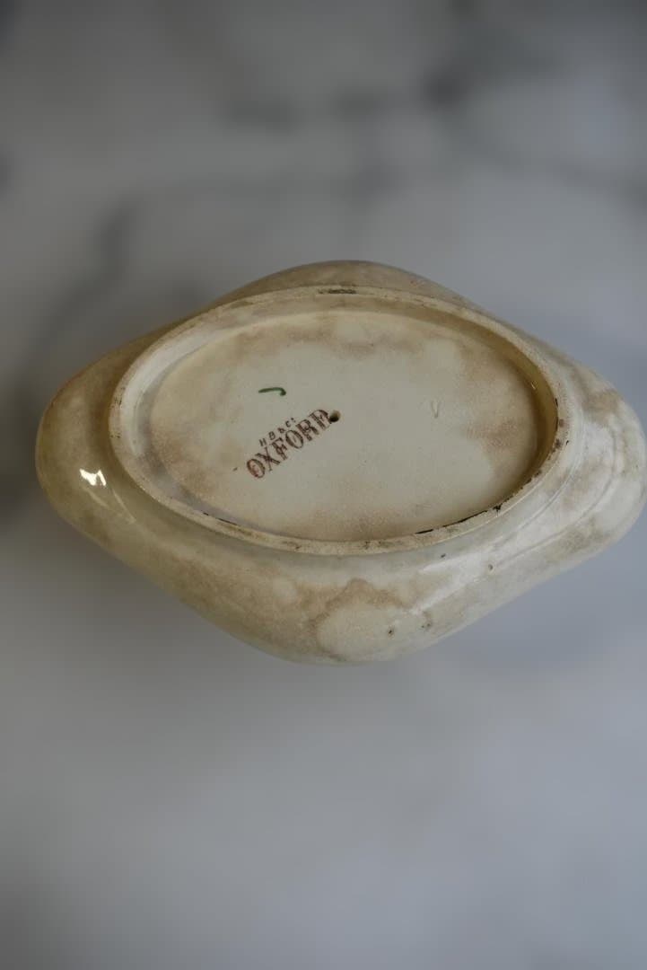 レアChoisy Le Roi　OXFORD　つばめと花のマスタードの器