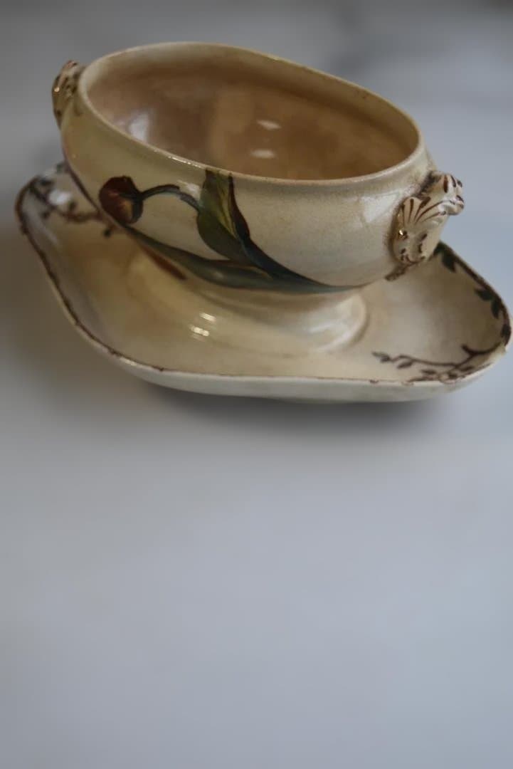 レアChoisy Le Roi　OXFORD　つばめと花のマスタードの器