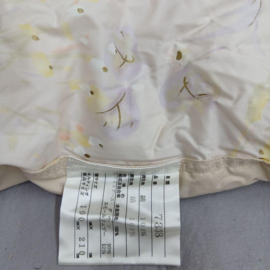 羽毛掛けふとん　カナダ産　　ホワイトグ-ス90%　ダブルサイズ