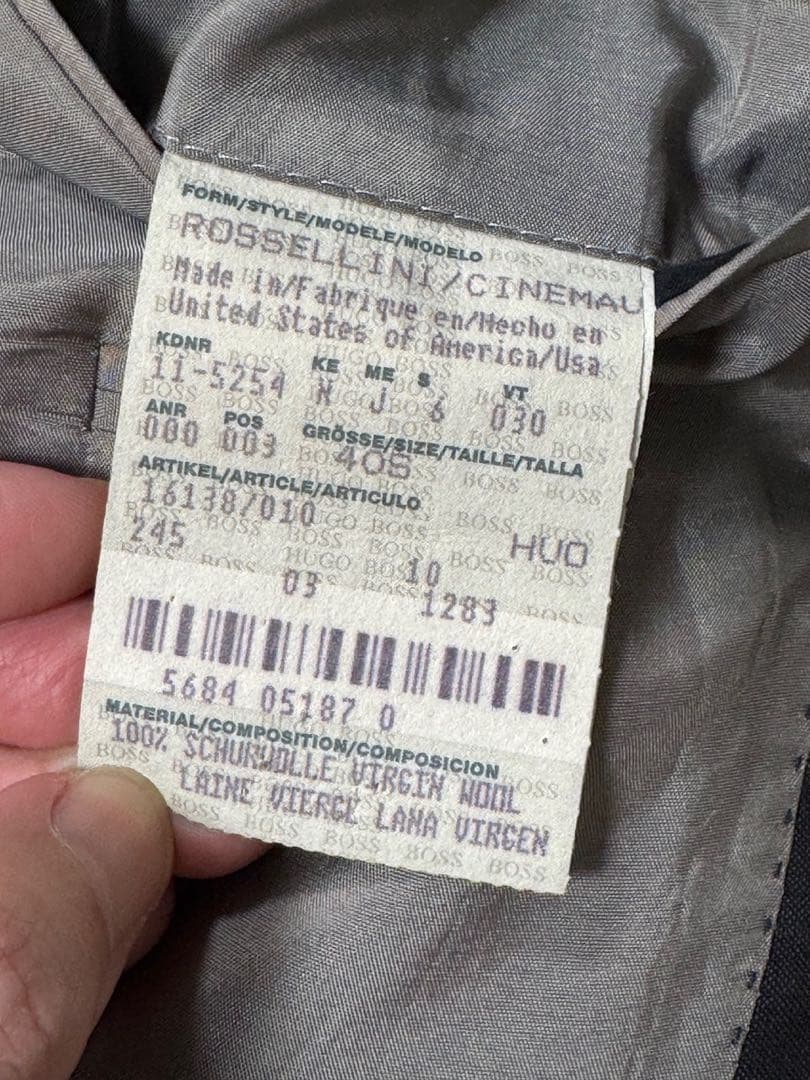 ③Hugo Boss ヒューゴボス スーツ グレー