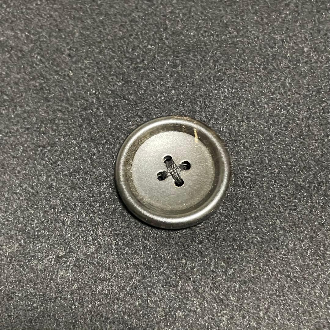 【グッチ】美品ウール チェスター オーバーコート ロゴボタン チェーン ブラック