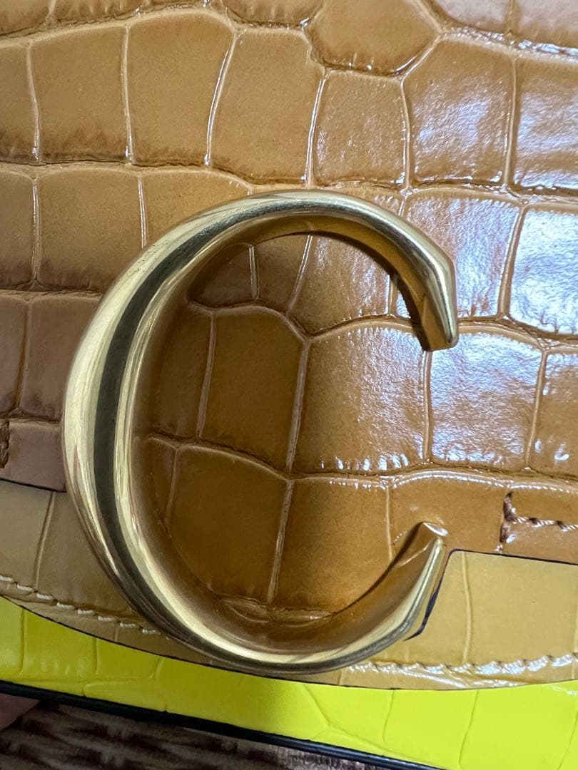 BMさん専用⭐︎クロエChloe C クロコ押しカーフレザーミニバッグ　ショルダー